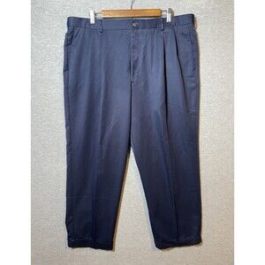 Bill Blass Black Label Casuals Men's Pleated Dress Pants Size 40x30 Navy Blue